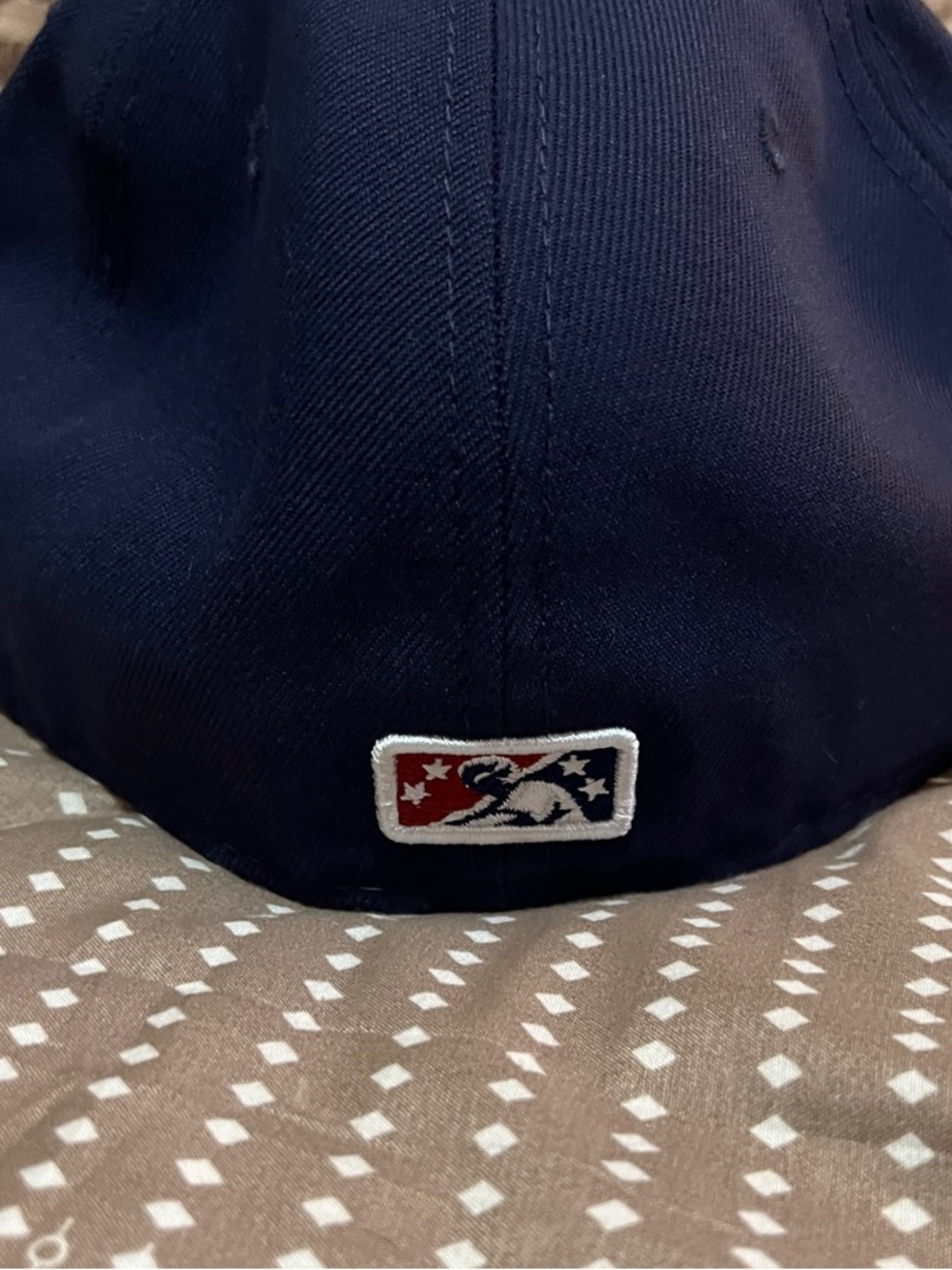 Lehigh Valley Iron pigs Fitted Hat with Red & White Embroidered Logo - Picture 3 of 3